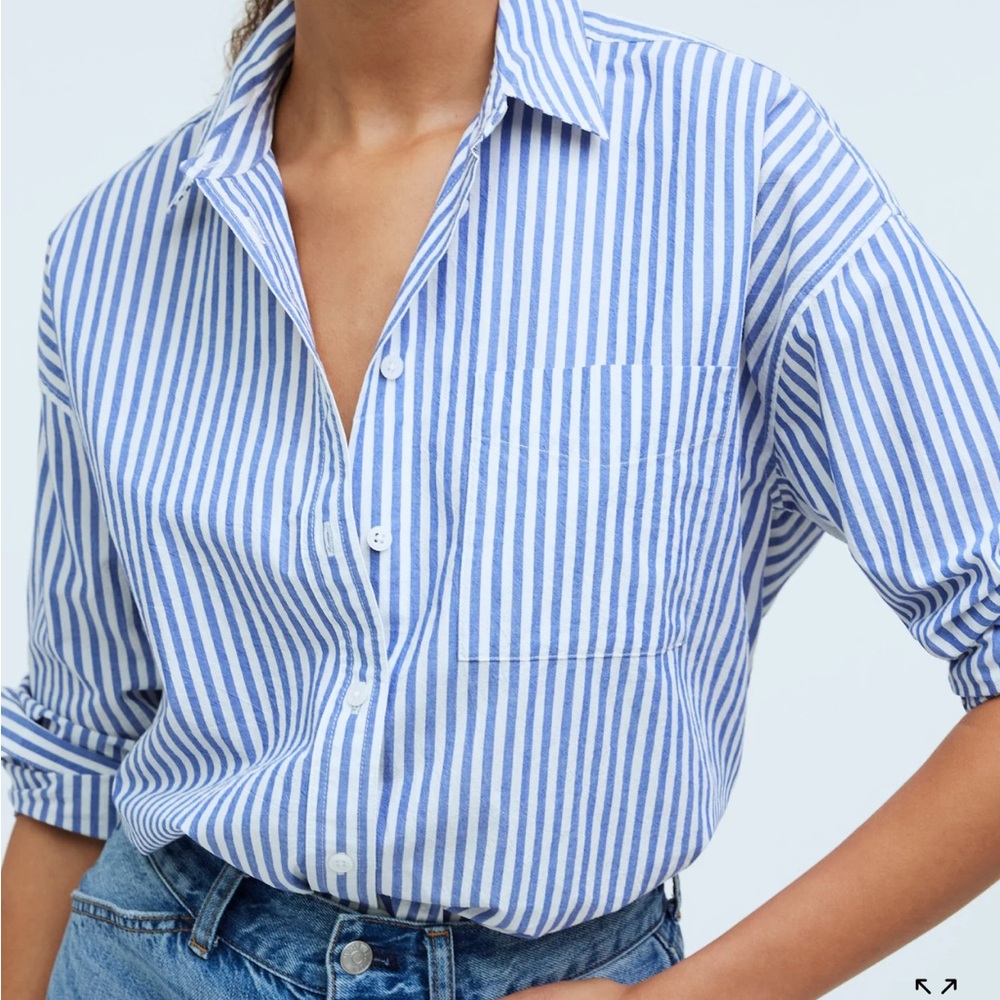 Madewell The Signature Poplin Oversized Shirt